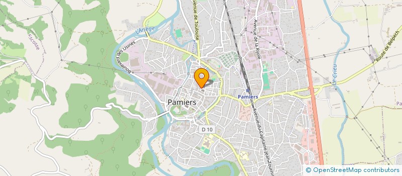 localisation de l'entreprise EUROP SECURITE GARDIENNAGE à PAMIERS