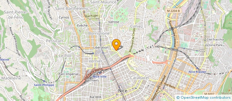 localisation de l'entreprise EUROP'SERVICES à NICE