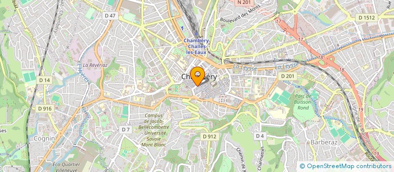 localisation de l'entreprise EUROP SHOES à CHAMBERY