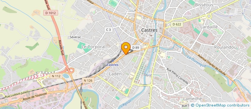 localisation de l'entreprise EUROP SUD FORMATION TECHNIQUE COMMUNICAT à CASTRES