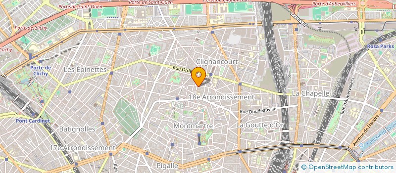 localisation de l'entreprise EUROP'TENNIS à PARIS