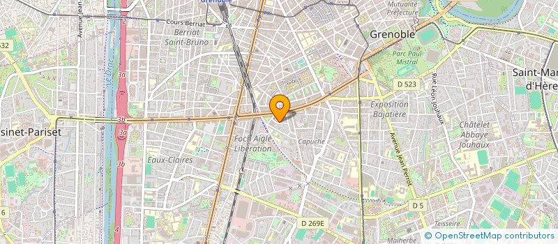 localisation de l'entreprise EUROP UTILITAIRES à GRENOBLE