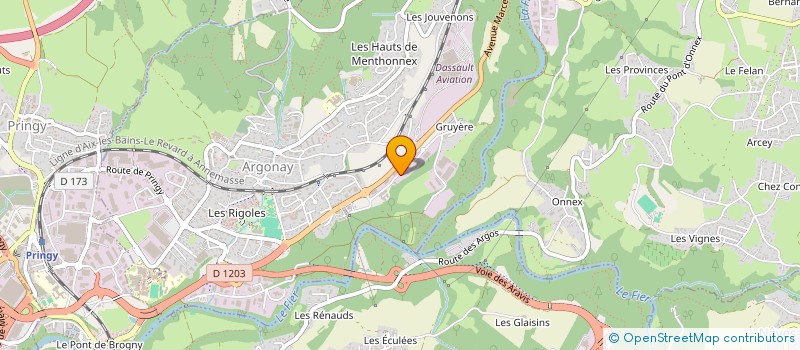 localisation de l'entreprise EUROPA 2 à ARGONAY