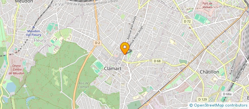 localisation de l'entreprise EUROPA 27 RECHERCHE DEVELOPPEMENT PME PMI SECURITE STRATEGIE & PERFOMANCE à CLAMART