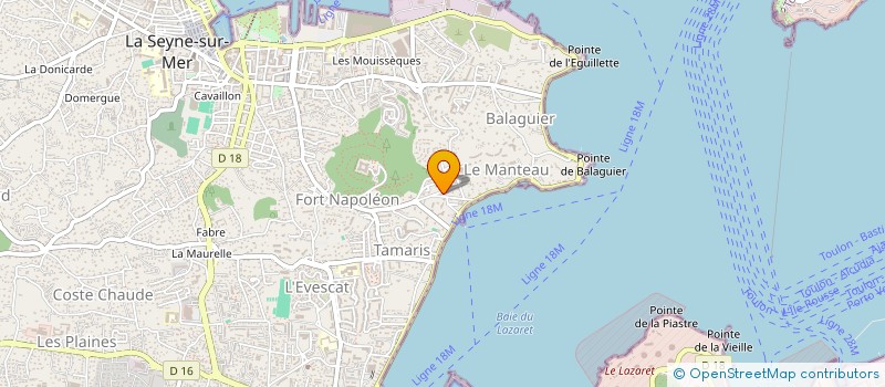 localisation de l'entreprise EUROPA à LA SEYNE-SUR-MER