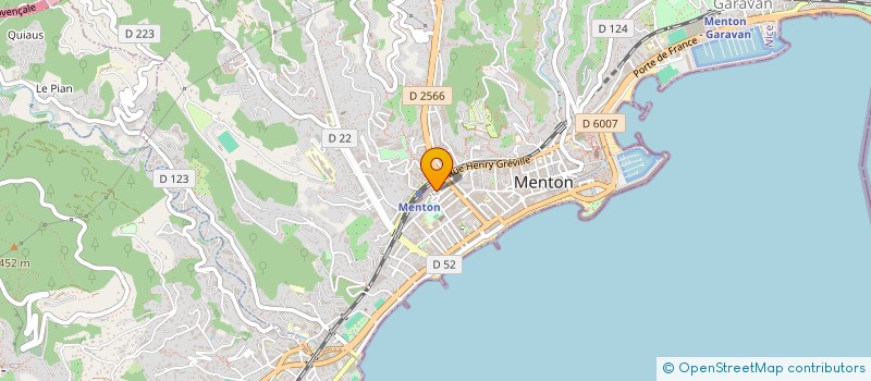 localisation de l'entreprise EUROPA 93 à MENTON