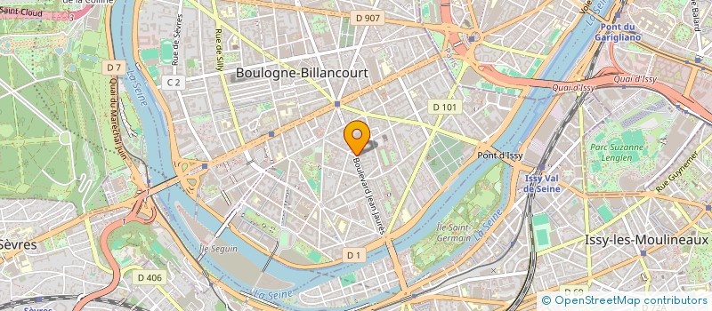 localisation de l'entreprise EUROPA BATIMENT à BOULOGNE-BILLANCOURT