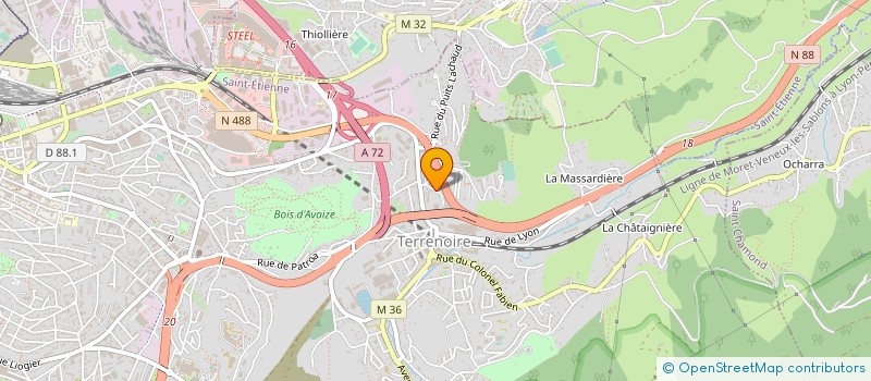localisation de l'entreprise EUROPA BUSINESS CONSULTING SARL à SAINT-ETIENNE