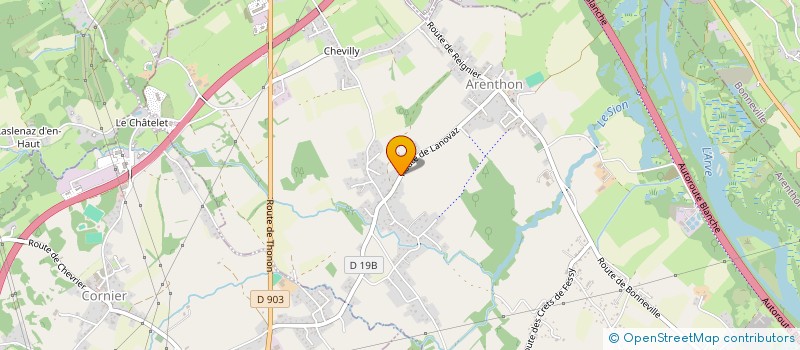 localisation de l'entreprise EUROPA CENTER IMMOBILIER  ARENTHON