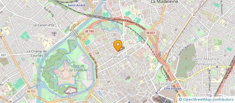 localisation de l'entreprise EUROPA CENTRALE D'ACHATS à LILLE