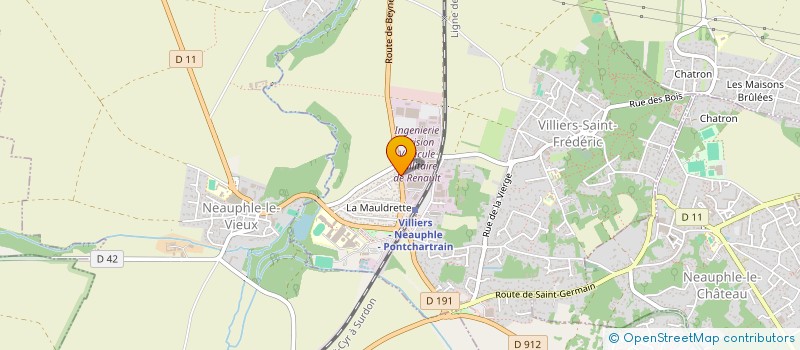 localisation de l'entreprise EUROPA CONSTRUCTION  VILLIERS-SAINT-FREDERIC