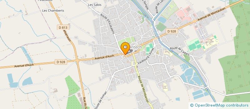 localisation de l'entreprise EUROPA FACADE  MONTECH