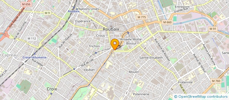 localisation de l'entreprise EUROPA GAMES  ROUBAIX