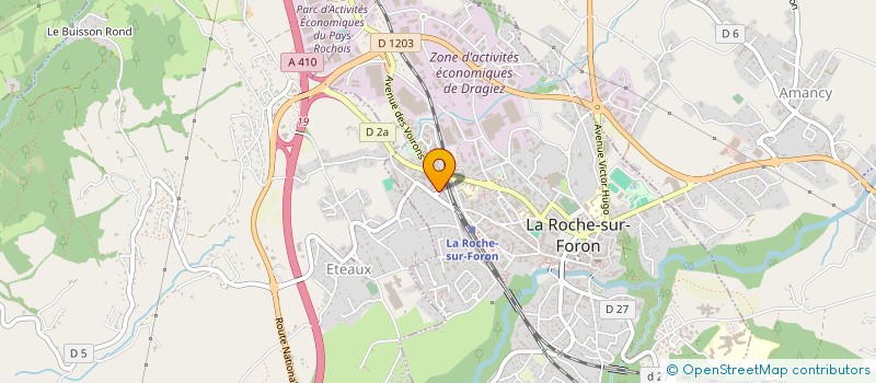 localisation de l'entreprise EUROPA GARDEN à LA ROCHE-SUR-FORON