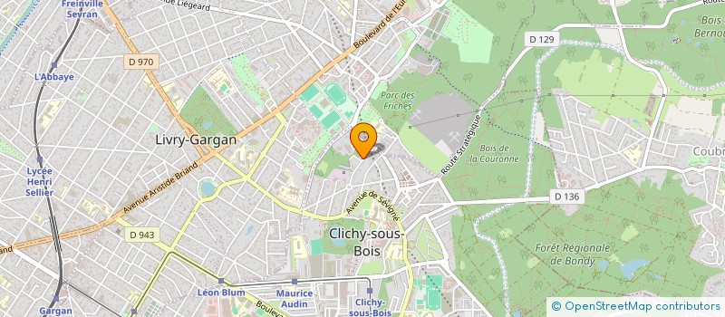 localisation de l'entreprise EUROPA IMMO à CLICHY-SOUS-BOIS