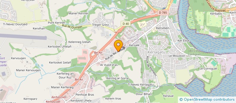 localisation de l'entreprise EUROPA INVEST 01  PLUGUFFAN