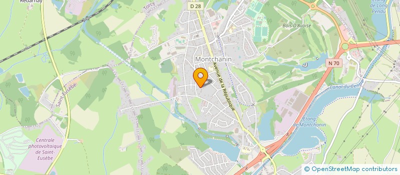 localisation de l'entreprise EUROPA PLOMBERIE  MONTCHANIN