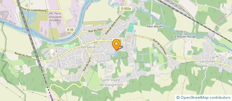 localisation de l'entreprise EUROPA RESTAURATION  VERBERIE