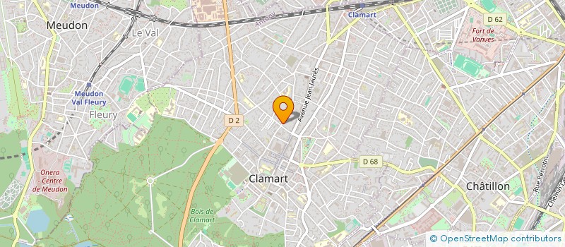 localisation de l'entreprise EUROPA SCOUTS  CLAMART