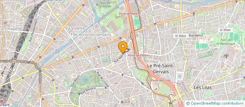 localisation de l'entreprise EUROPA TRADING SARL  PARIS