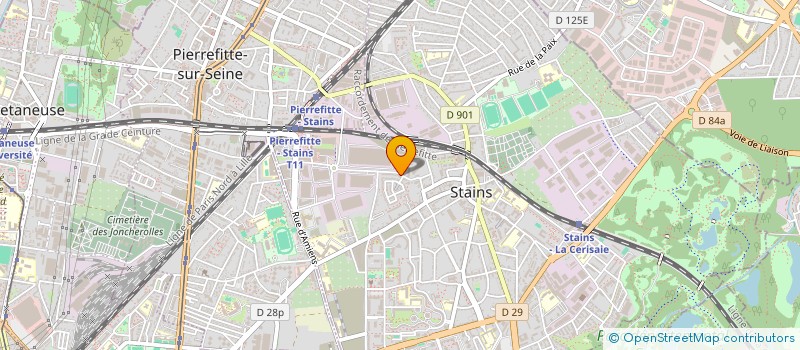 localisation de l'entreprise EUROPA TRAINING GROUP  STAINS