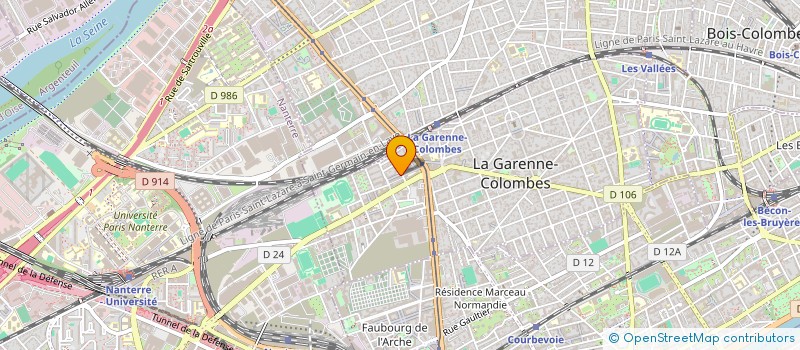 localisation de l'entreprise EUROPABAT à LA GARENNE-COLOMBES