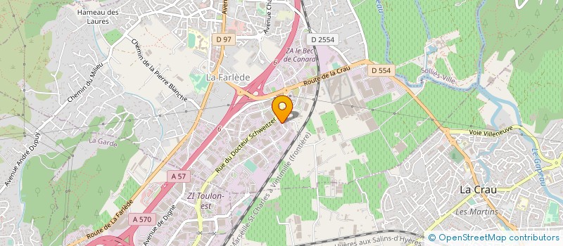 localisation de l'entreprise EUROPACKCOM à LA FARLEDE