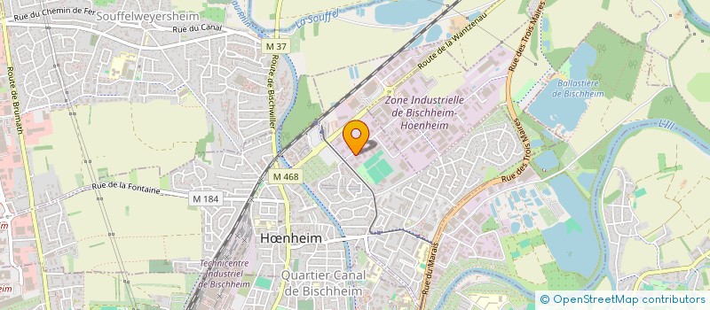 localisation de l'entreprise EUROPACLIM à BISCHHEIM