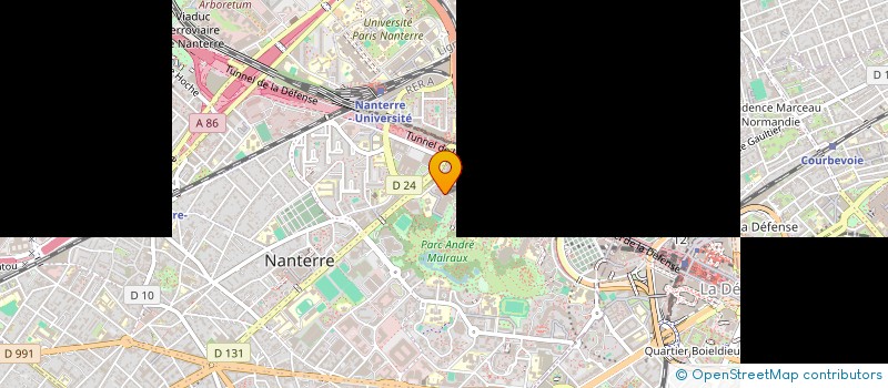 localisation de l'entreprise EUROPAGE COMMUNICATION  NANTERRE