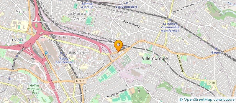 localisation de l'entreprise EUROPAGRICOLE à VILLEMOMBLE