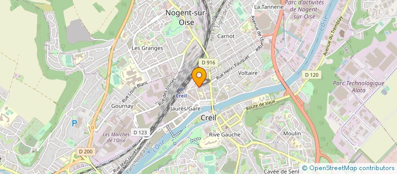 localisation de l'entreprise EUROPAIN 46 à CREIL