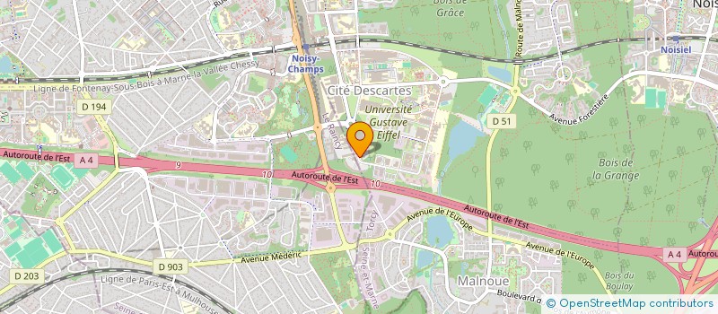 localisation de l'entreprise EUROPAIN  CHAMPS-SUR-MARNE