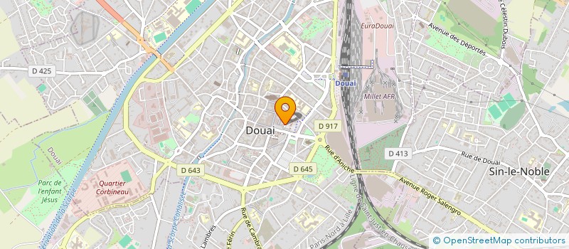 localisation de l'entreprise EUROPAINVEST  DOUAI