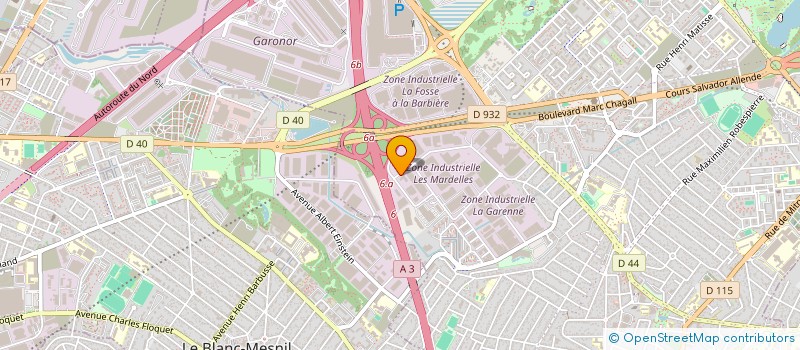 localisation de l'entreprise EUROPAL à AULNAY-SOUS-BOIS