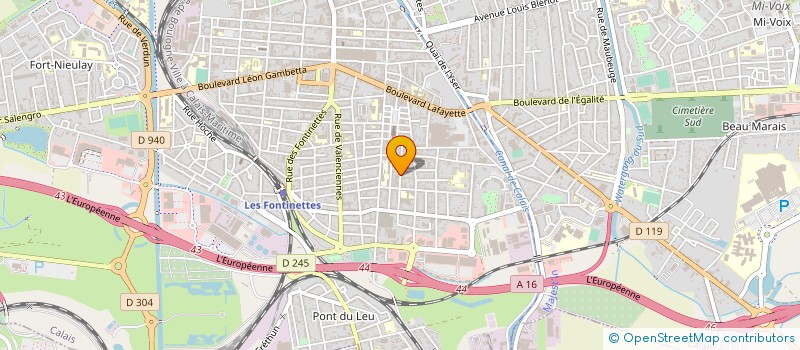 localisation de l'entreprise EUROPAL LINE  CALAIS