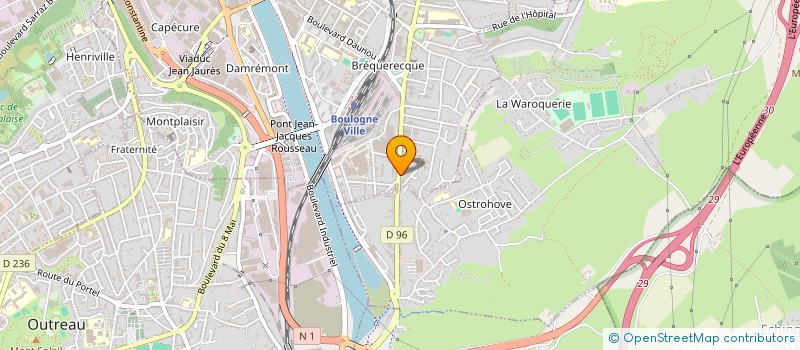 localisation de l'entreprise EUROPALE à BOULOGNE-SUR-MER