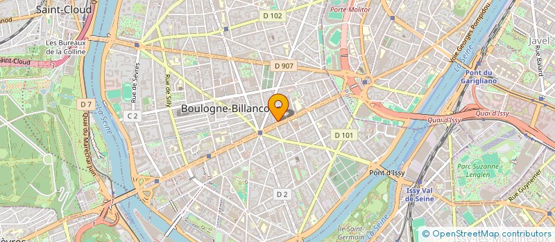 localisation de l'entreprise EUROPANAM PRODUCTION à BOULOGNE-BILLANCOURT