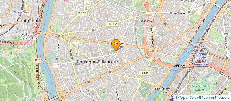 localisation de l'entreprise EUROPANORAMA à BOULOGNE-BILLANCOURT