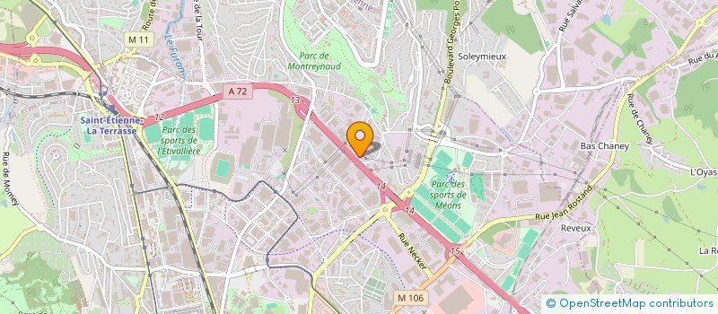 localisation de l'entreprise EUROPAREBRISE à SAINT-ETIENNE
