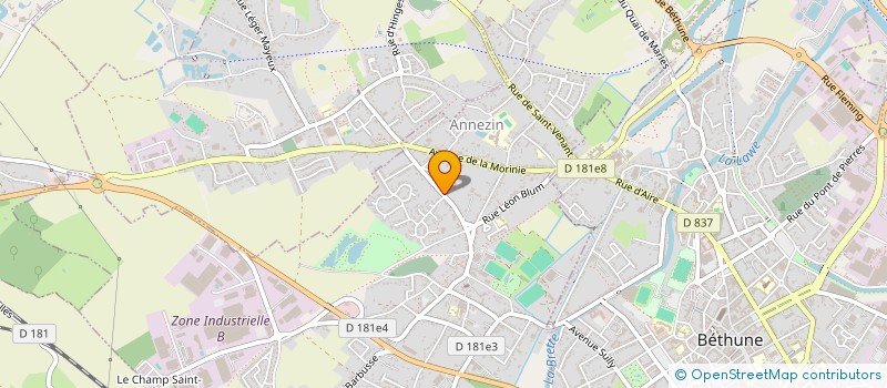 localisation de l'entreprise EUROPARTEX  ANNEZIN