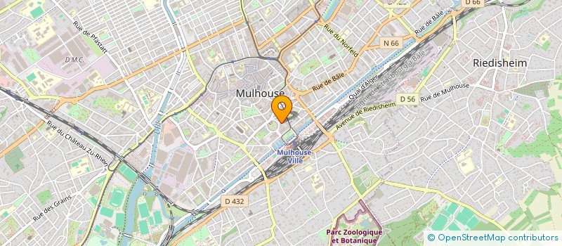 localisation de l'entreprise EUROPARTNER à MULHOUSE