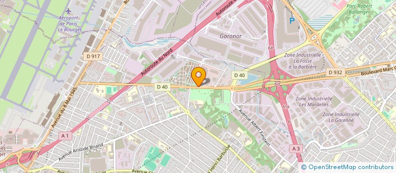 localisation de l'entreprise EUROPARTNERS SECURITE GARANTIE à LE BLANC-MESNIL