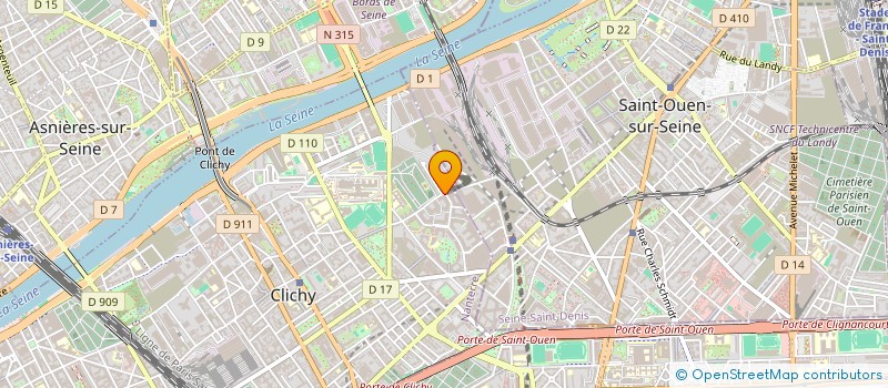 localisation de l'entreprise EUROPARTS à CLICHY