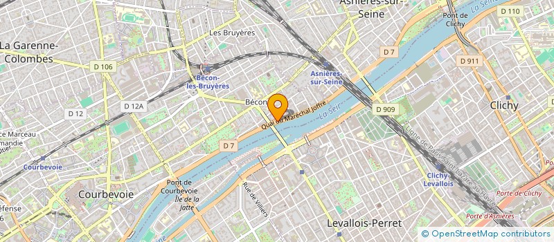 localisation de l'entreprise EUROPASS GESTION à COURBEVOIE