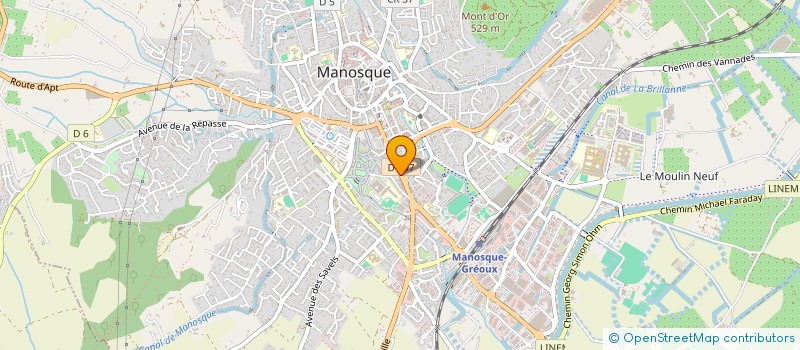 localisation de l'entreprise EUROPASSU 041  MANOSQUE