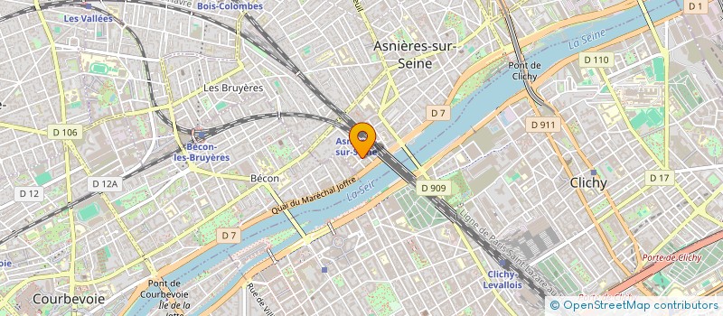 localisation de l'entreprise EUROPATRIMOINE à ASNIERES-SUR-SEINE