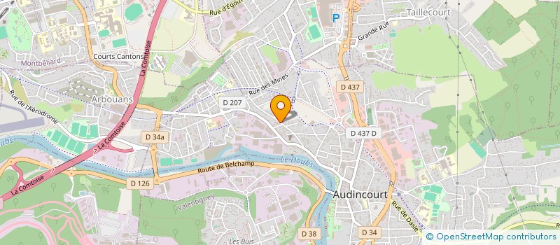 localisation de l'entreprise EUROPAUPE SARL à AUDINCOURT