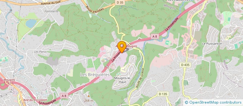 localisation de l'entreprise EUROPAVAGE à MOUGINS