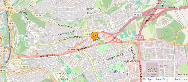 localisation de l'entreprise EUROPAVAGE à METZ