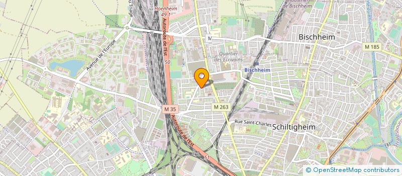 localisation de l'entreprise EUROPAVE 67 à SCHILTIGHEIM